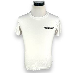 Jesse Jo Stark Deadly Doll T-Shirt Men's Small White Short Sleeve Graphics Print